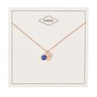 Fossil Star And Lapis Necklace  Jewelry - Jf03047791