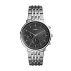 Fossil Chase Timer Chronograph Smoke Stainless Steel Watch  Jewelry - Fs5489