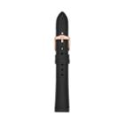Fossil 16mm Black Leather Strap   - S161053
