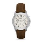 Fossil Grant Chronograph Brown Leather Watch   - Fs4839