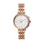 Fossil Hybrid Smartwatch - Jacqueline Rose Gold-tone Stainless Steel  Jewelry - Ftw5034