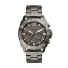 Fossil Privater Sport Chronograph Smoke Stainless Steel Watch  Jewelry - Bq2345