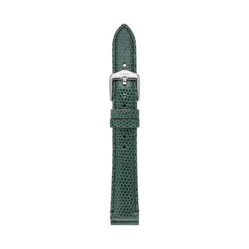 Fossil 16mm Olive Green Leather Watch Strap   - S161046