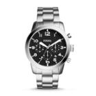 Fossil Pilot 54 Chronograph Stainless Steel Watch Fs5141 Black