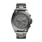 Fossil Privateer Sport Chronograph Smoke Stainless Steel Watch  Jewelry - Bq2431
