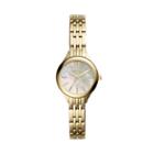 Fossil Suitor Mini Three-hand Gold-tone Stainless Steel Watch  Jewelry - Bq3334
