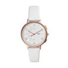 Fossil Hybrid Smartwatch - Harper White Leather  Jewelry - Ftw5048