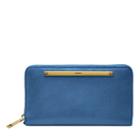 Fossil Liza Zip Around Clutch  Wallet Crystal Blue- Sl7878967