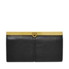 Fossil Kayla Frame Clutch  Wallet Black- Sl7825001