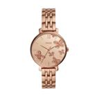 Fossil Jacqueline Three-hand Rose Gold-tone Stainless Steel Watch  Jewelry - Es4531