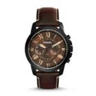 Fossil Grant Chronograph Brown Leather Watch   - Fs5088