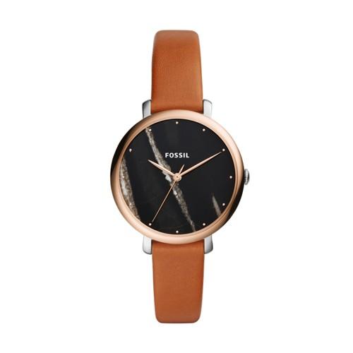Fossil Jacqueline Three-hand Luggage Leather Watch  Jewelry - Es4378