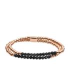 Fossil Black Limestone Beaded Bracelet  Jewelry - Joa00558791