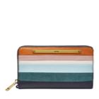 Fossil Liza Zip Clutch  Wallet Colorful Stripes- Sl7908875