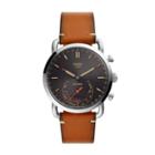 Fossil Hybrid Smartwatch - Fossil X Movember Brown Leather  Jewelry - Ftw1175