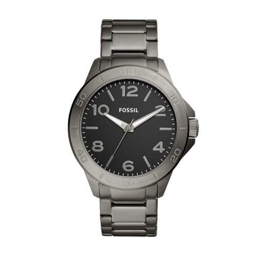 Fossil Modern Century Three-hand Smoke Stainless Steel Watch  Jewelry - Bq2333