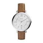 Fossil Jacqueline Brown Leather Watch   - Es3708