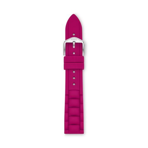 Fossil 18mm Orchid Silicone Watch Strap   - S181235