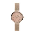Fossil Hutton Three-hand Pastel Pink Stainless Steel Watch  Jewelry - Bq3492