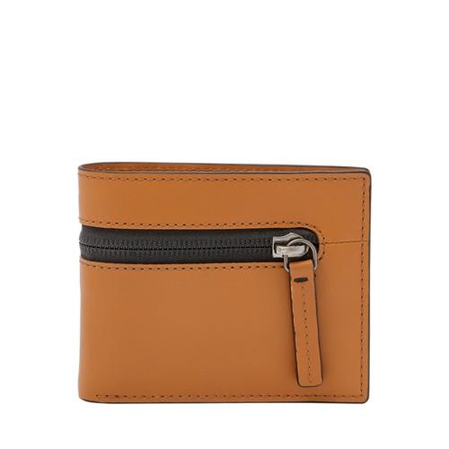 Fossil Mayfield Exterior Zip Bifold  Wallets Tan- Ml4076231