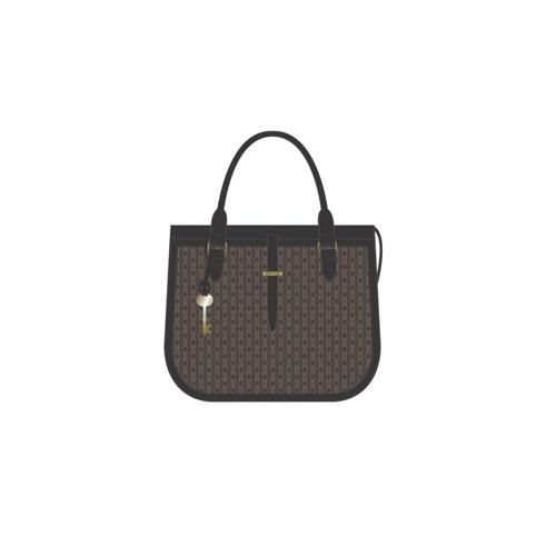 Fossil Ryder Satchel  Handbag Black/brown- Zb7720015