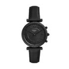Fossil Hybrid Smartwatch - Carlie Black Leather  Jewelry - Ftw5038