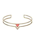 Fossil Triangle Coral Semi-precious Double-wire Bangle  Jewelry - Jf02921710