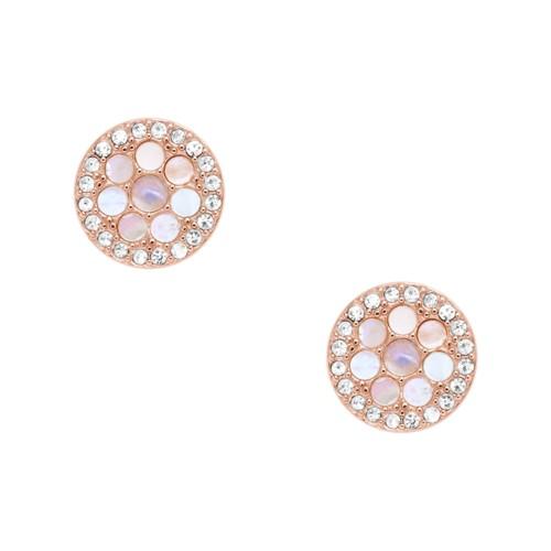 Fossil Disc Mother-of-pearl Studs  Jewelry - Jf02906791