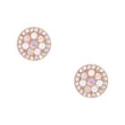 Fossil Disc Mother-of-pearl Studs  Jewelry - Jf02906791