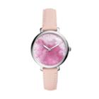 Fossil Jacqueline Three-hand Blush Leather Watch  Jewelry - Es4385