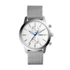 Fossil Townsman 44mm Chronograph Stainless Steel Watch  Jewelry - Fs5435