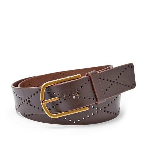 Fossil Diamond Perforated Belt Bt4289200l