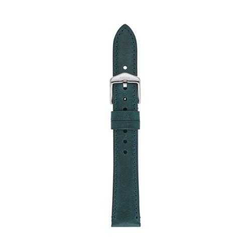 Fossil 16mm Teal Green Leather Strap   - S161056