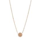 Fossil Tiny Disc Pendant- Rose  Necklaces - Jf00846791
