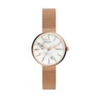 Fossil Hutton Three-hand Rose Gold-tone Stainless Steel Watch  Jewelry - Bq3491