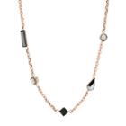 Fossil Heritage Shapes Rose Gold-tone Stainless Steel Necklace  Jewelry Rose Gold- Jof00487791