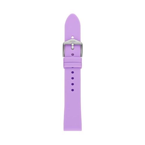 Fossil 18mm Light Purple Silicone Strap   - S181413
