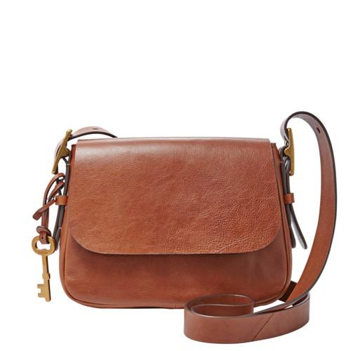 Fossil Harper Small Saddle Crossbody  Handbag Brown- Zb6759200