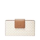 Fossil Emma Rfid Tab Clutch  Wallet Grey Stripe- Sl7200079