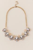 Francesca Inchess Erie Crystal Statement Necklace In Gray - Crisp Champagne