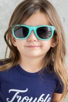 Francesca's Kids Rhinestone Sunglasses In Mint - Mint