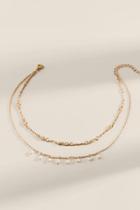 Francesca's Asher Pearl Layered Necklace - Pearl