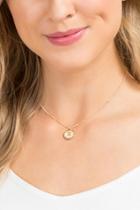 Francesca's Gemini Gold Coin Necklace - Gold