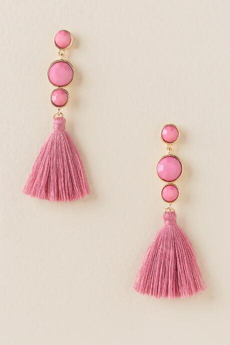 Francesca's Zada Tassel Statement - Mauve