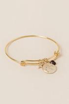 Francesca's Aquarius Zodiac Charm Bracelet - Gold