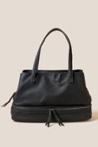 Francesca's Melaney Zip Weekender - Black