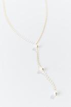 Francesca's Jessica Pearl Station Y Necklace - Pearl