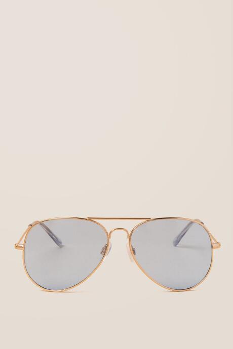 Francesca's Gweneth Tinted Aviator Sunglasses - Blue