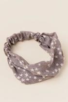 Francesca's Maxine Washed Star Headwrap - Oxford Blue