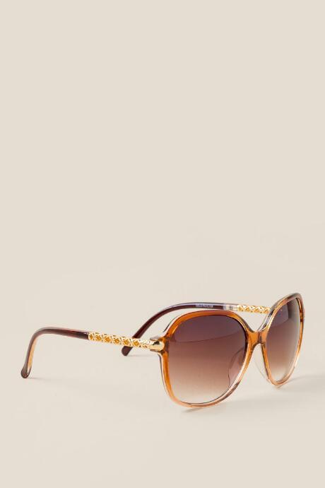 Francesca Inchess Cannes Square Sunglasses - Brown